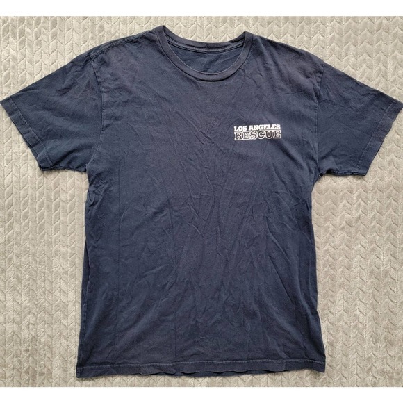 The Rock Los Angeles Search & Rescue San Andreas 2015 Movie Promo T-shirt Large - Picture 1 of 8